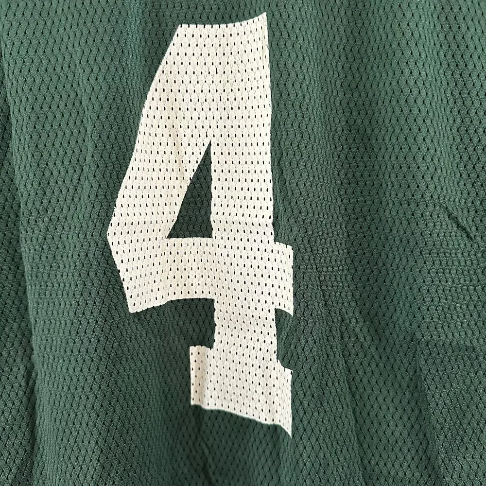 NFL Green Bay Packers Brett Favre Jersey Green On Field‎ Reebok Youth Size Large
